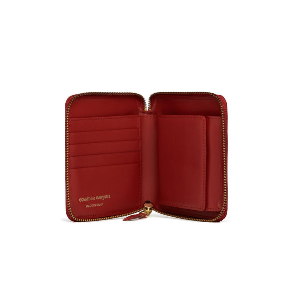 CDG WALLET - Colored Leather - (SA2100 Red)
