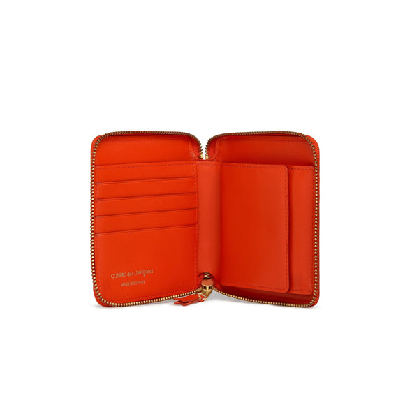 CDG WALLET - Colored Leather - (SA2100 Orange)