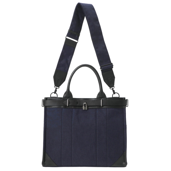 PORTER - FORK 2Way Tote Bag L - (Navy)