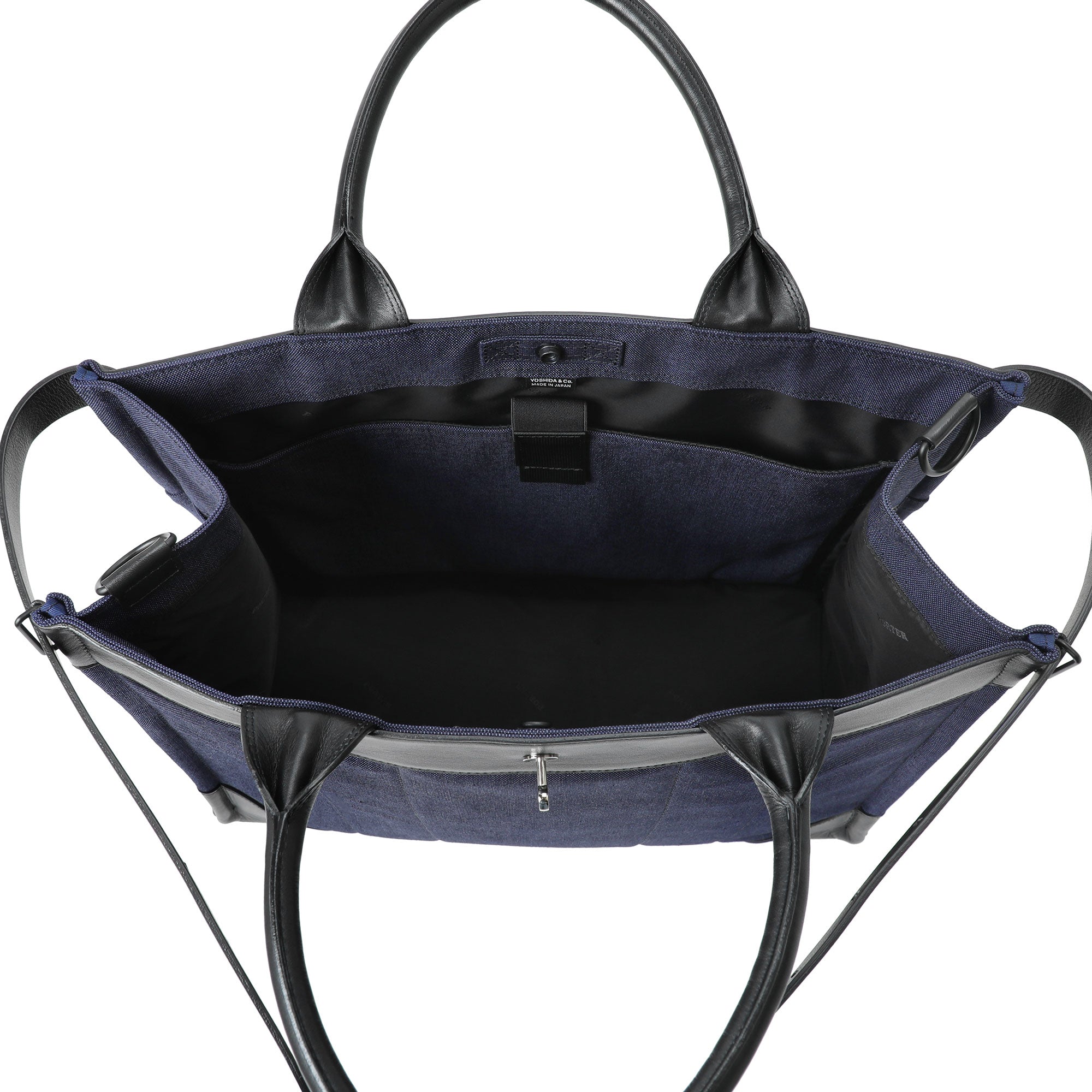 PORTER: FORK 2Way Tote Bag L (Navy) | DSMG E-SHOP