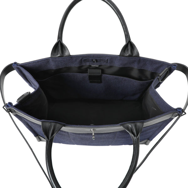 PORTER - FORK 2Way Tote Bag L - (Navy)