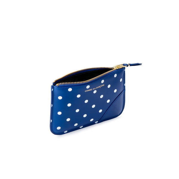 CDG WALLET - Polka Dots Printed - (SA8100PD Navy)