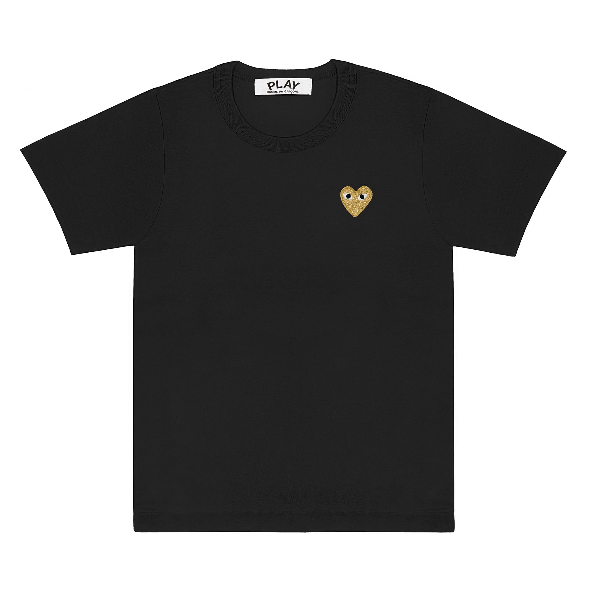 PLAY CDG - Gold Heart T-Shirt - (Black) view 1