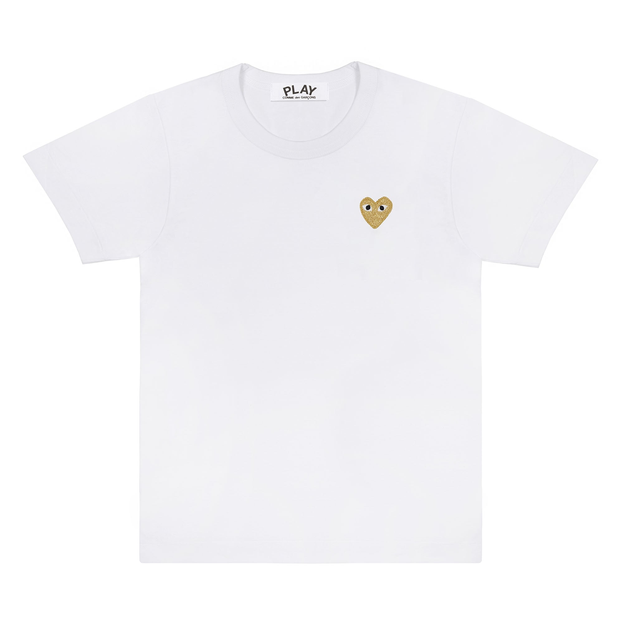 PLAY CDG - Gold Heart T-Shirt - (White) view 1