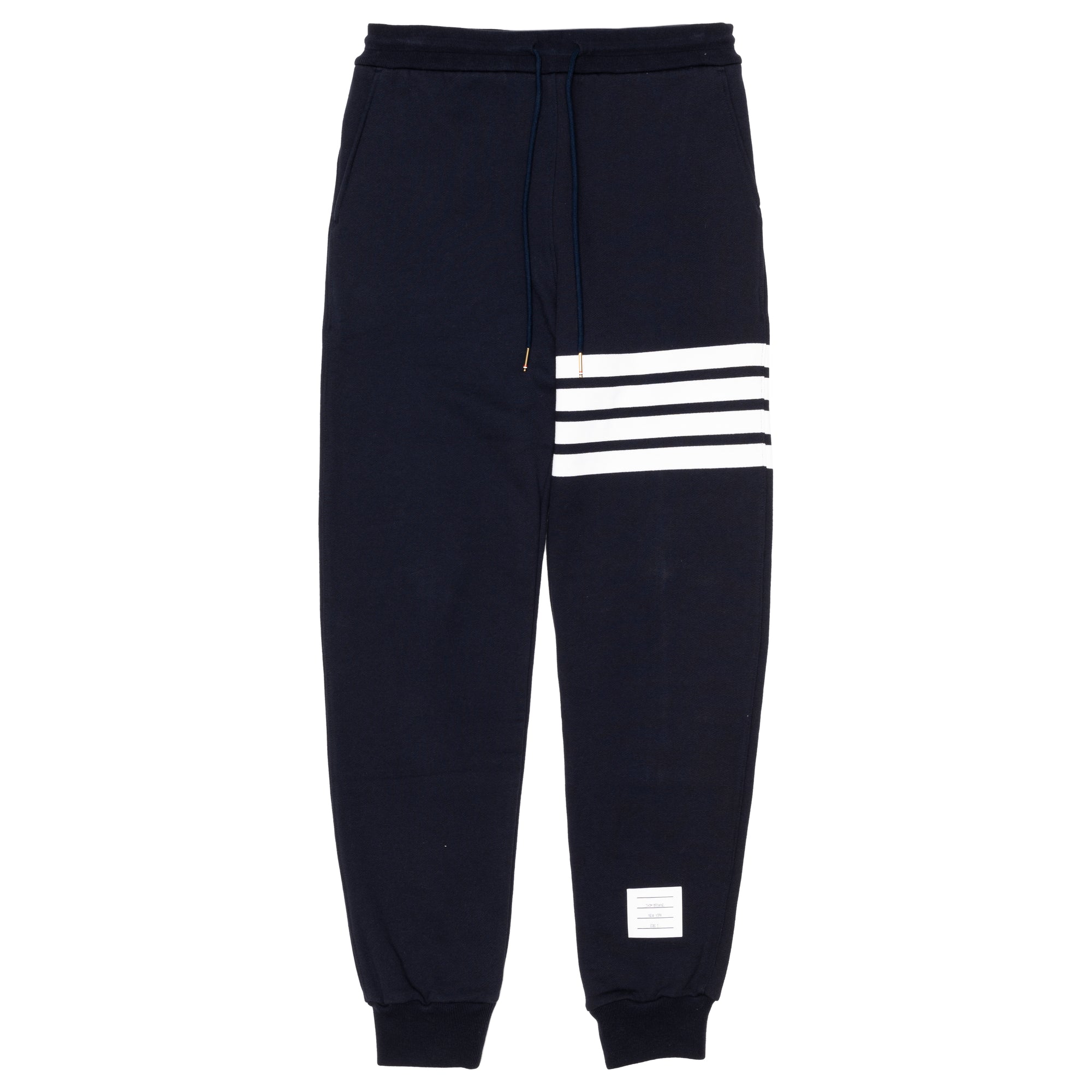 THOM BROWNE - MENS CLASSIC SWEATPANT WITH ENGINEE - NAVY - (MJQ008H-00535) view 1