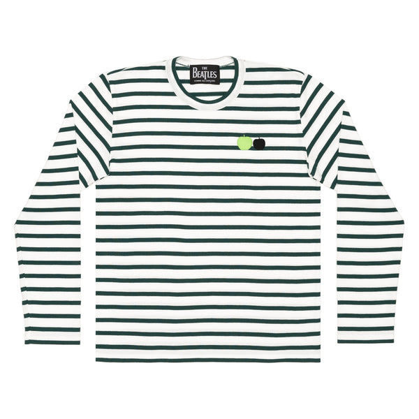 The Beatles CDG - Stripe Long Sleeve T-Shirt Green - (VZ-T042-051)