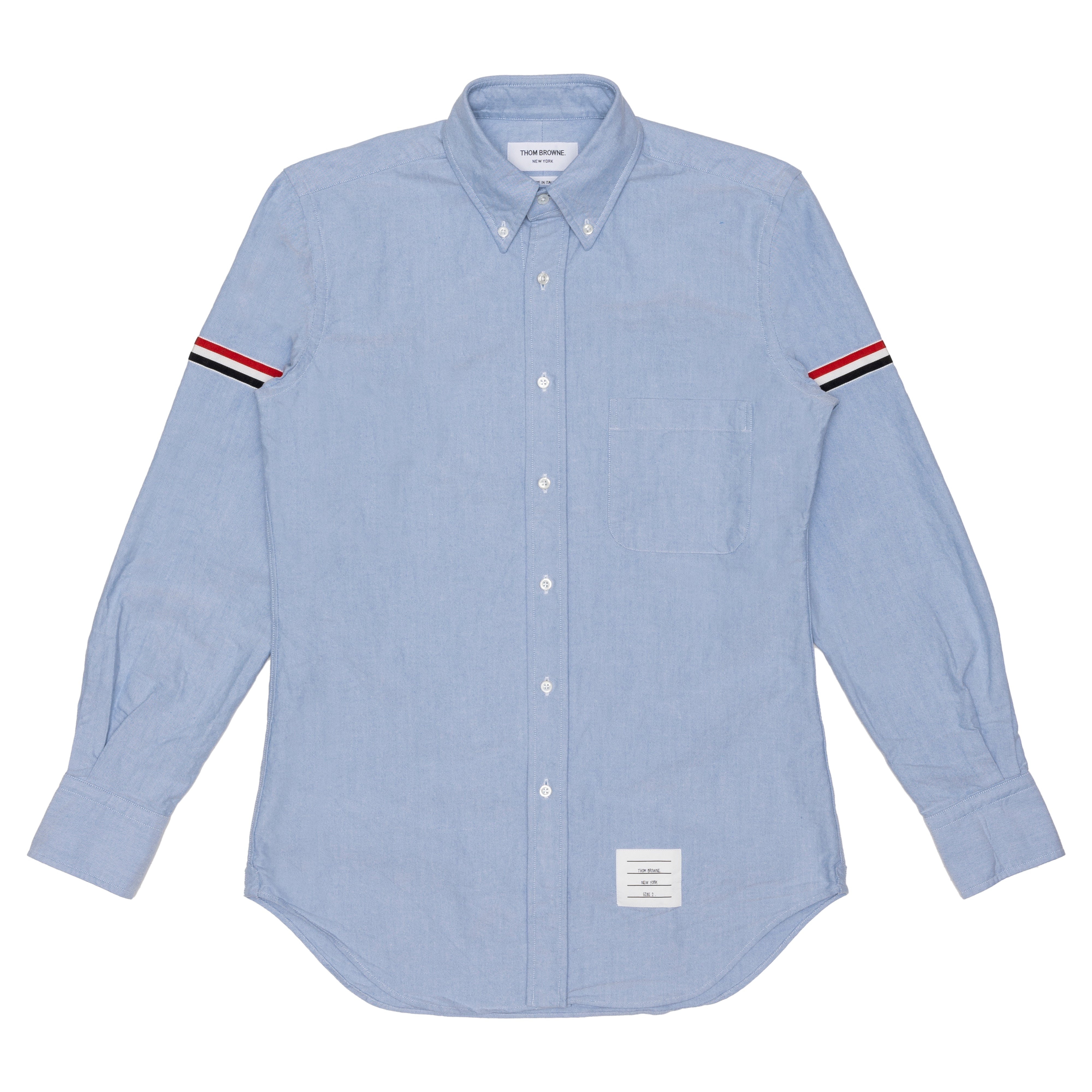 THOM BROWNE - MENS CLASSIC LONG SLEEVE BUTTON DOW - LIGHT BLUE