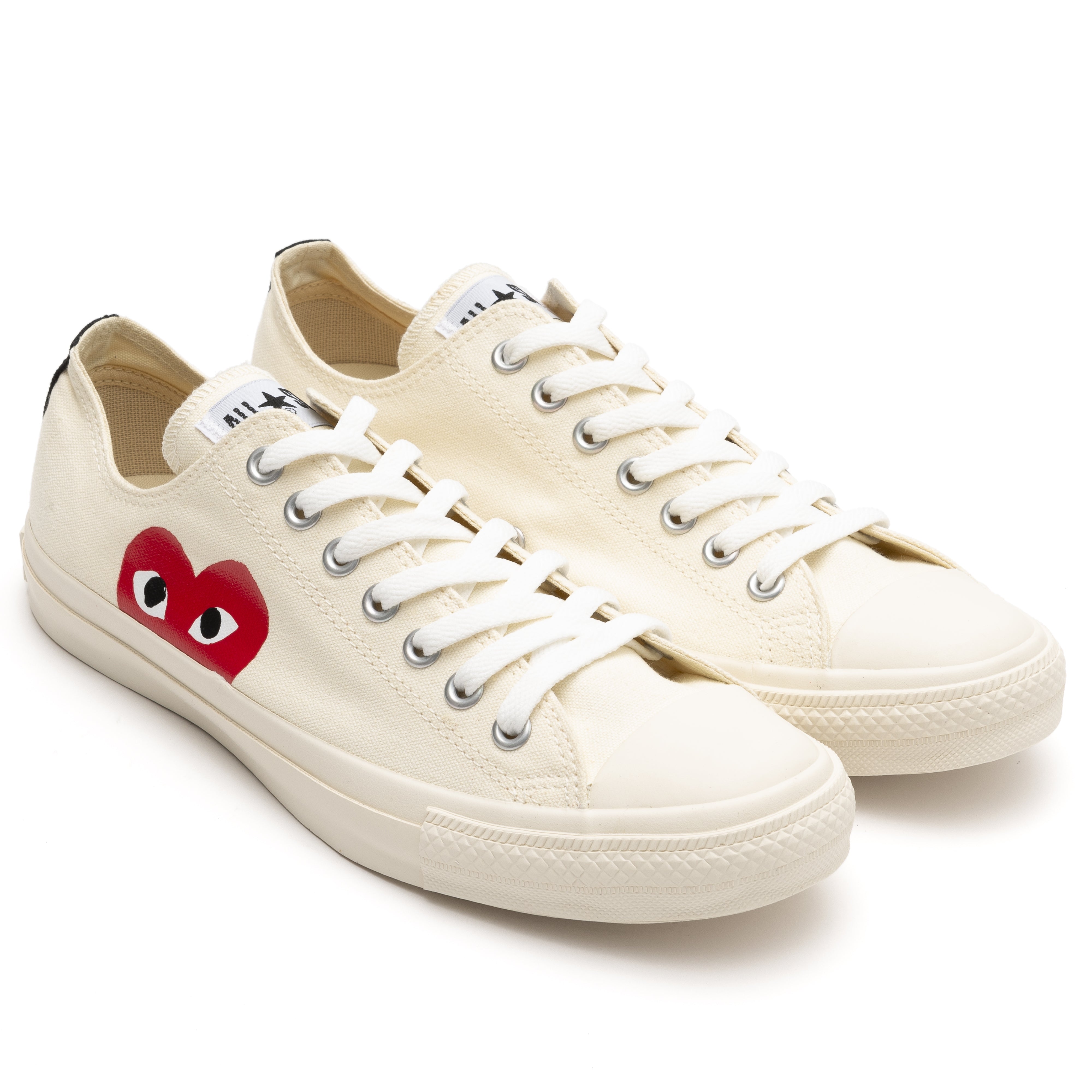 PLAY CDG CONVERSE - Allstar Low - (White) – DSMG E-SHOP