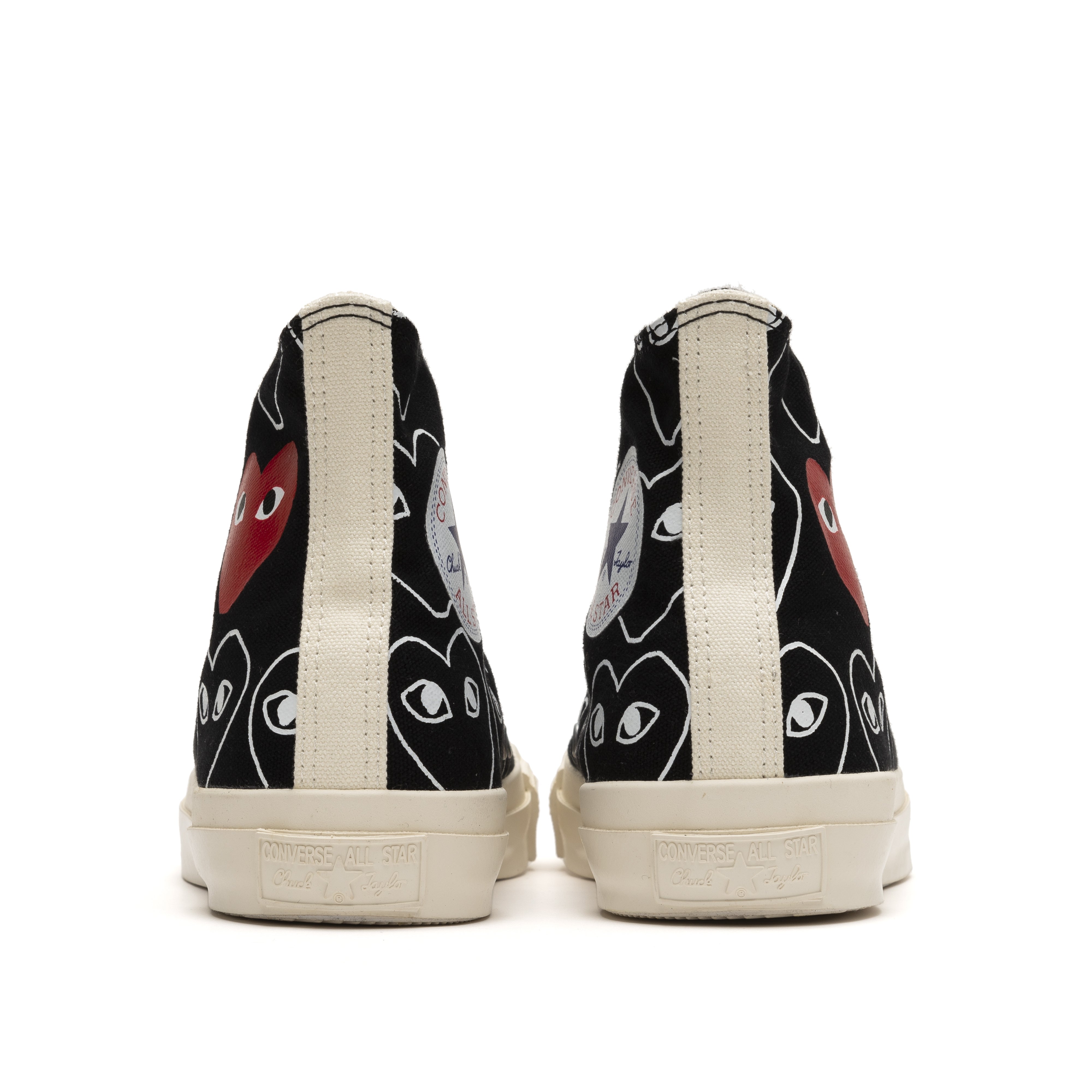 PLAY CDG CONVERSE - Chuck Taylor Hi - (Black)