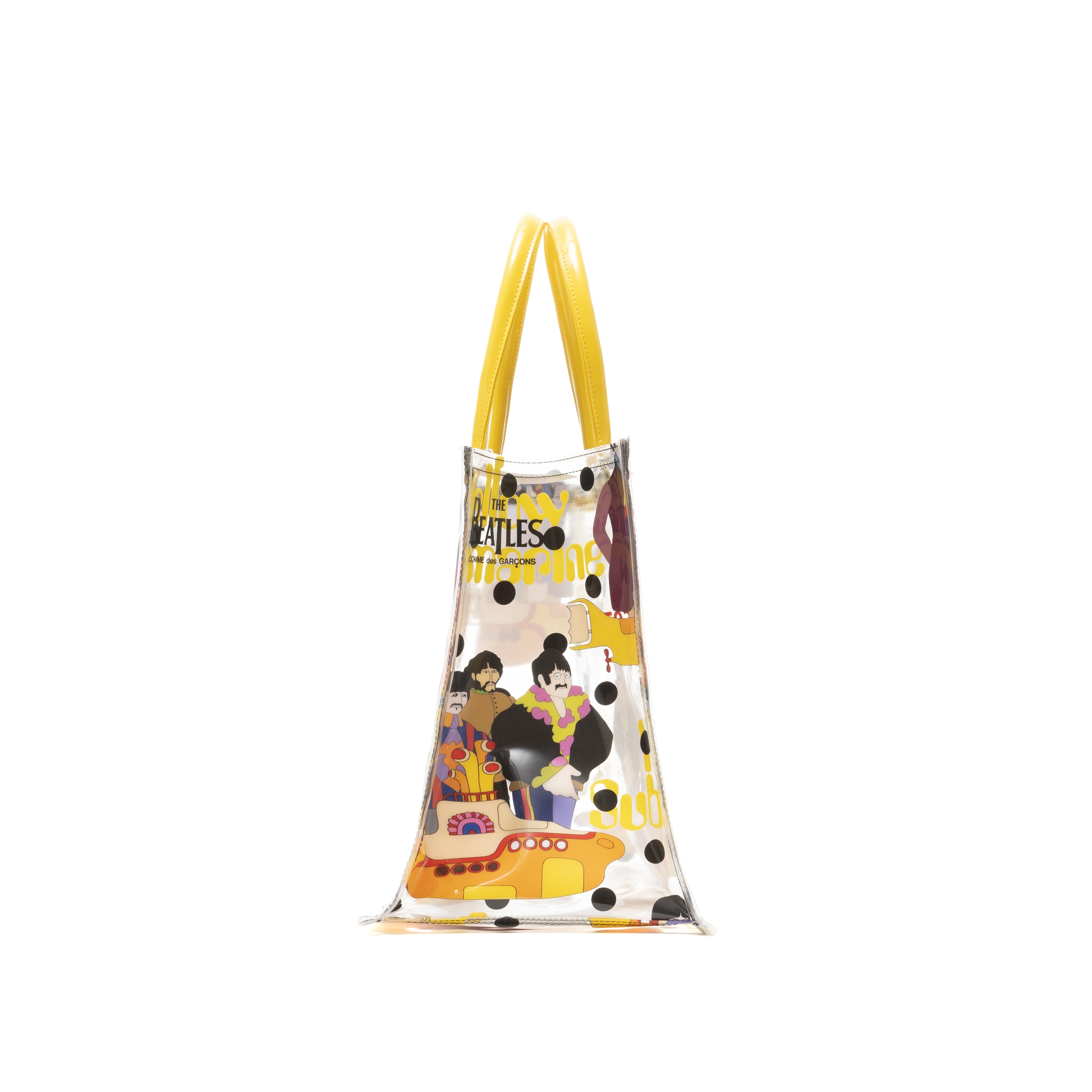The Beatles CDG - Submarine Print Tote Bag Yellow - (VZ-K242-051)