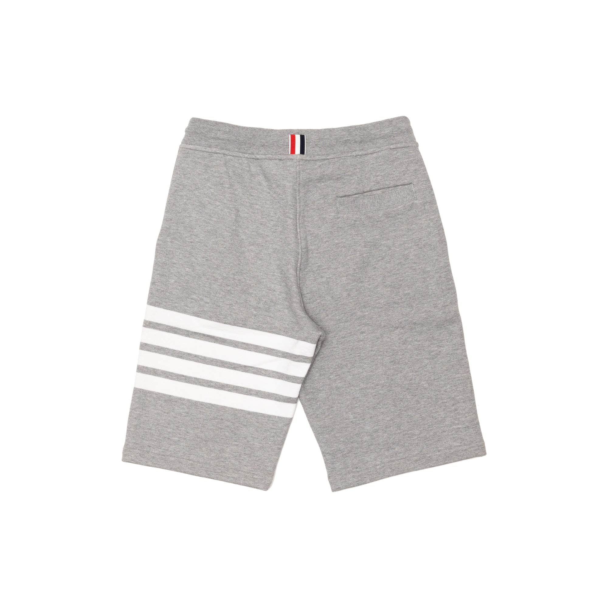 THOM BROWNE - MENS CLASSIC SWEAT SHORTS WITH ENGI - GREY - (MJQ012H-00535) view 2