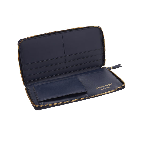 CDG WALLET - Classic Leather Line - (Navy)