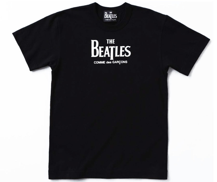 The Beatles CDG: Logo T-Shirt (BLACK) | DSMG E-SHOP