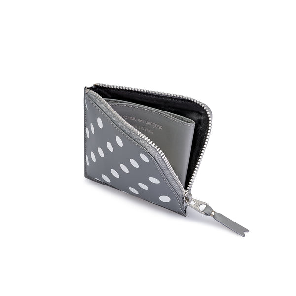 CDG WALLET - Polka Dots Printed - (SA3100PD Grey)