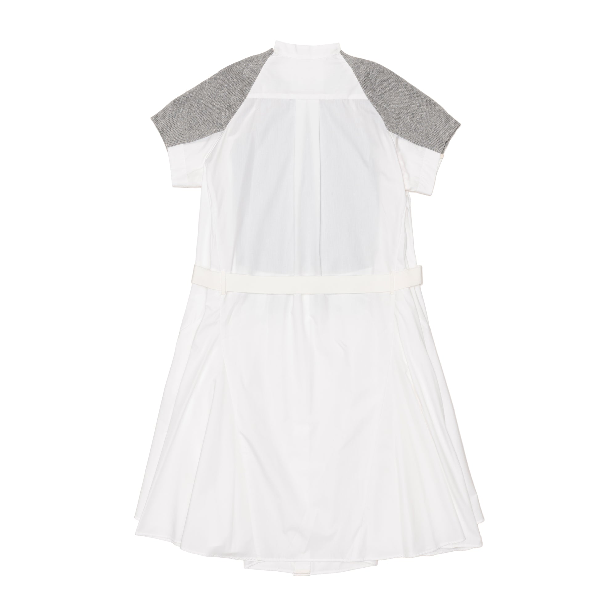 SACAI - Pre Cotton Knit Dress - (Light Gray) view 2