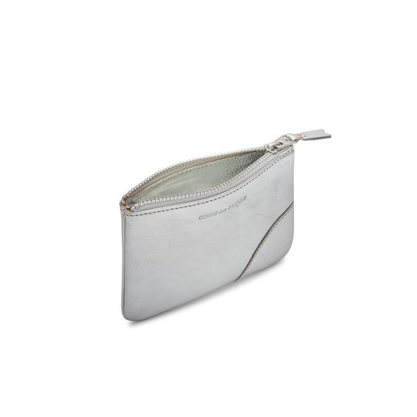 CDG WALLET - Gold And Silver Pouch Small - (Silver)