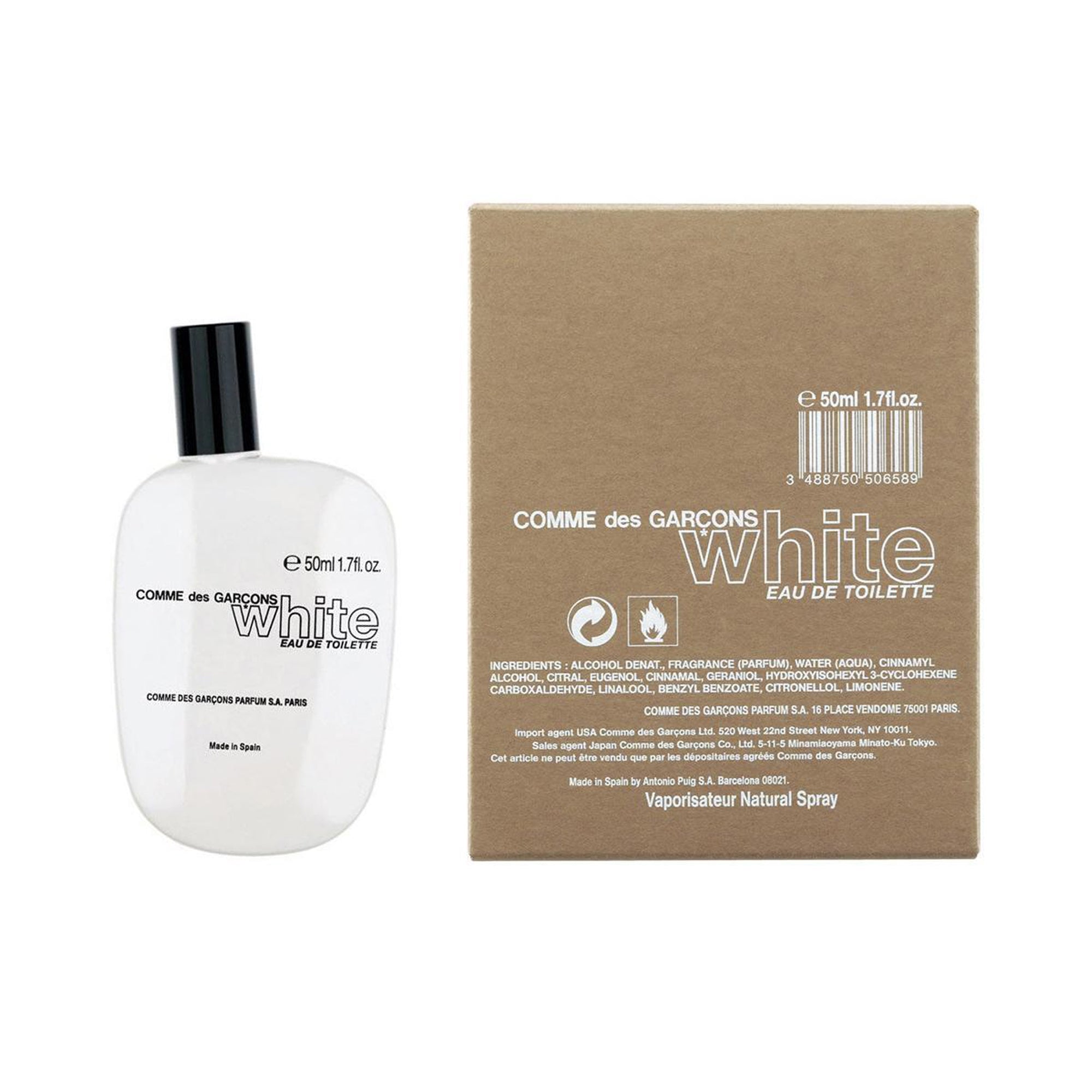 CDG PARFUM White Eau de Toilette 50ml natural spray